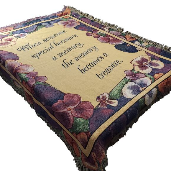 Caring Keepsakes Tapestries Blanket When Someone Special Becomes A Memory - Picture 3 of 8